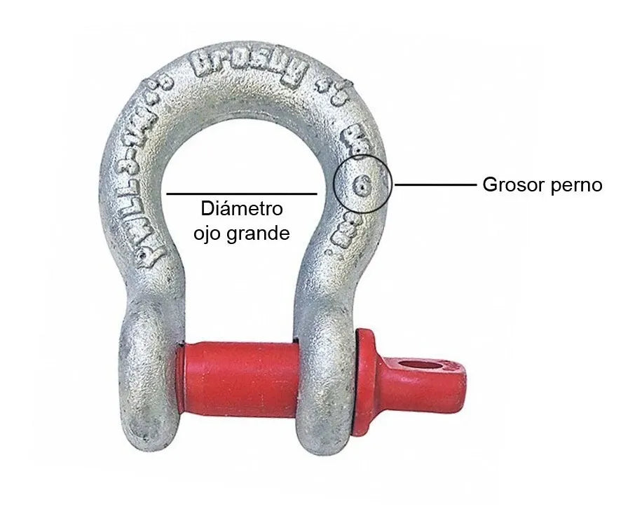 GRILLETE G209 C/PER.RO.3/4"CROSBY 1018491
