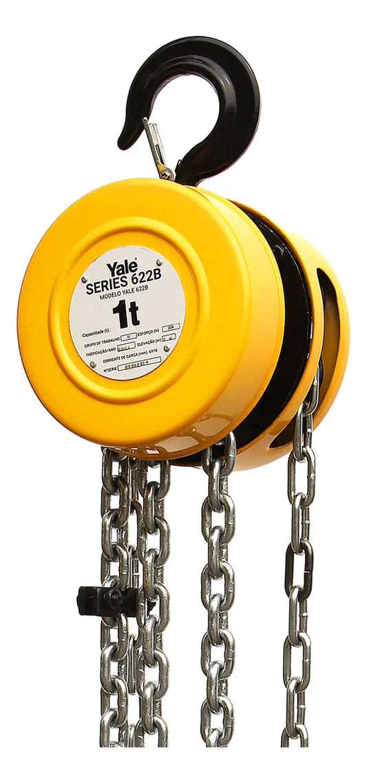 Polipasto Manual Yale 622b Amarillo cap.1t 3m Cadena Elevación