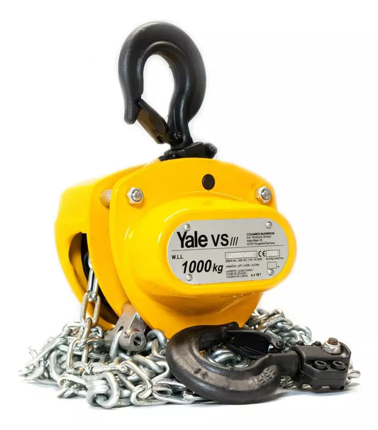 Polipasto Manual de Cadena , 1 TON , MOD. VSIII , YALE 3mts de izaje.