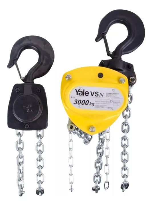 POLIPASTO MANUAL CADENA VSIII MARCA YALE 3000KG CON 10 METROS DE ALTURA