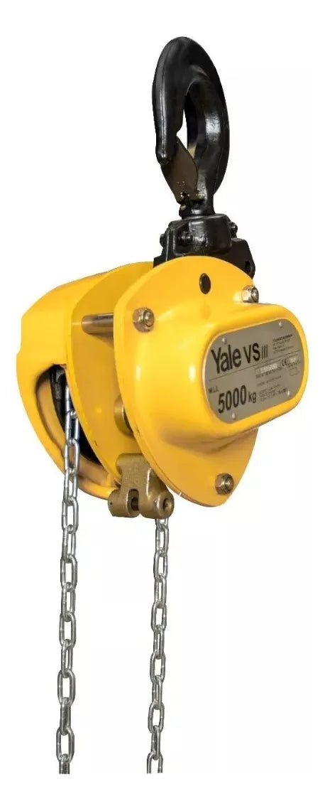 Polipasto Manual de Cadena , 5 TON , MOD. VSIII , YALE 3mts de izaje.