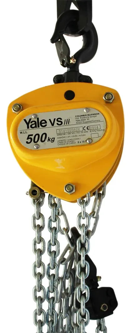 Polipasto Manual de Cadena , 1/2 TON , MOD. VSIII , YALE 3mts de izaje.