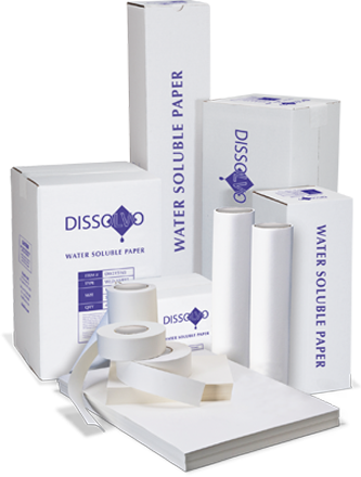 Papel Soluble Rollo Dissolvo 15 1/2" x 165'/ 39 cm x 50 m  Dw215165